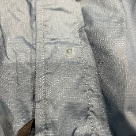 LL Bean Men's Full Zip Windbreaker Jacket Sz XL Waterproof Nylon Blue Outdoor - Picture 4 of 9